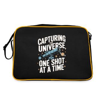 Astrophotography Telescope Astronomy - Retro Bag - black/gold - Back