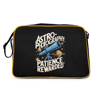 Astronomy Astrophotography Telescope - Retro Bag - black/gold - Back