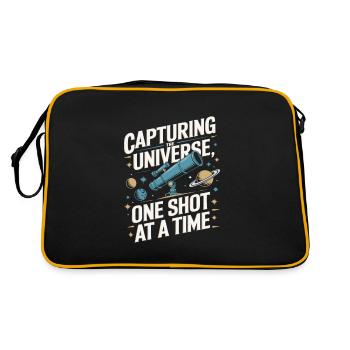 Astronomy Astrophotography Telescope - Retro Bag - black/gold - Back