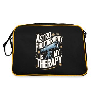 Astrophotography Telescope Astronomy - Retro Bag - black/gold - Back