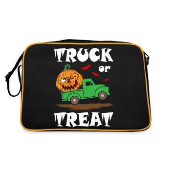 Truck or Treat Halloween - Retro Bag - black/gold - Back