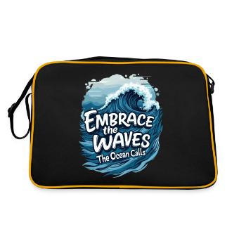 OCEAN - Retro Bag - black/gold - Back