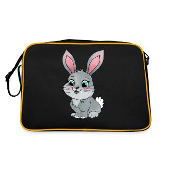 Petit Lapin - Sac Retro - noir/or - Dos