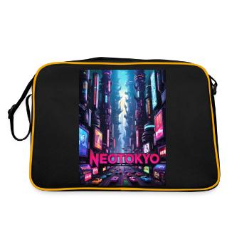 Ville cyberpunk futuriste - NEOTOKYO - Sac Retro - noir/or - Dos