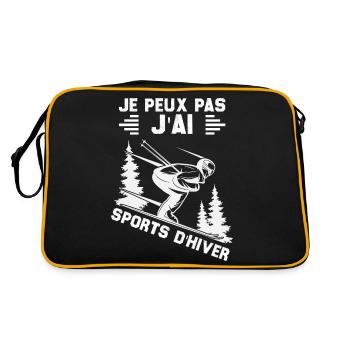 Je Peux Pas j'ai sports d'hiver - Sac Retro - noir/or - Dos