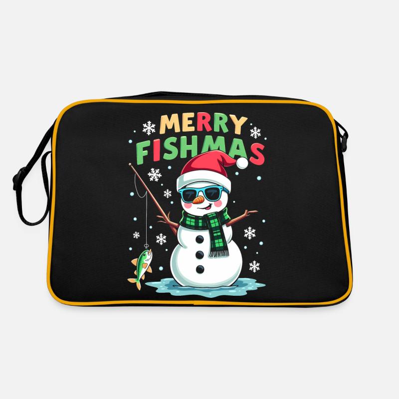 Noël du pêcheur - Merry Fishmas Sac Retro