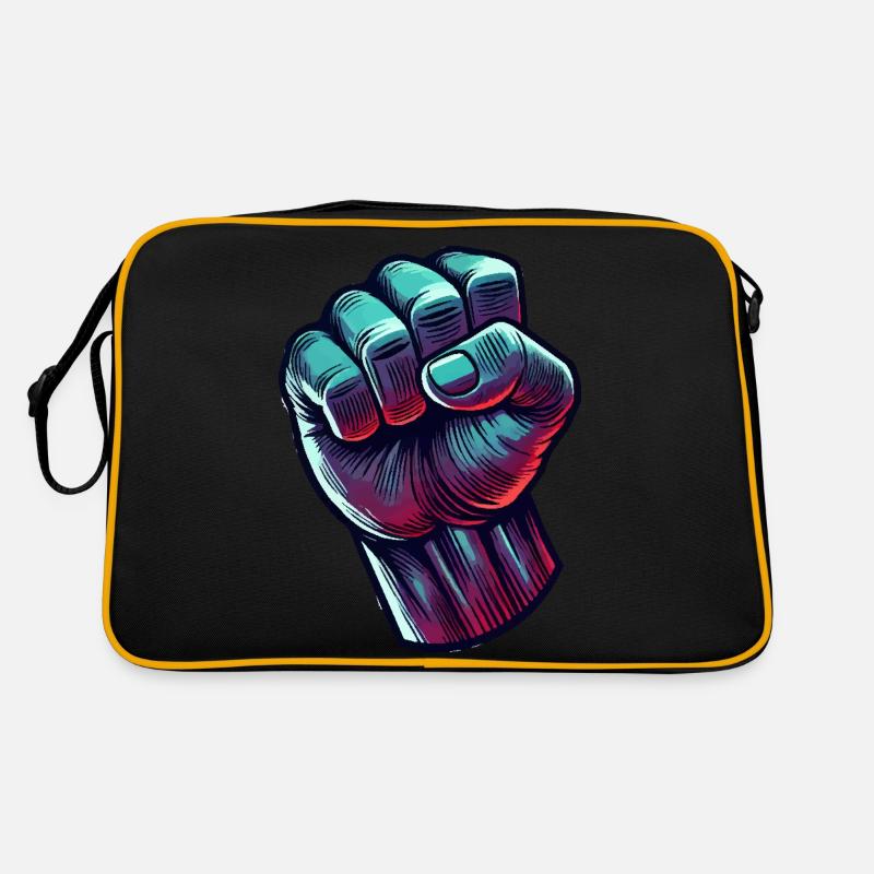 faust comic - Retro Tasche - Schwarz/Gold