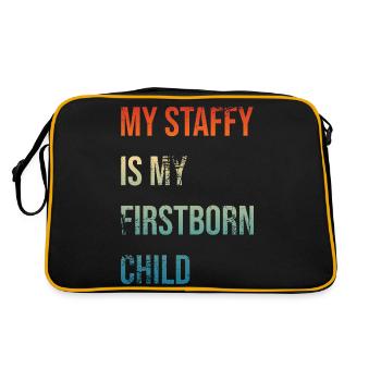 Staffy Firstborn - Retro Bag - black/gold - Back