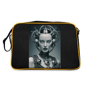 CYBORG DIVAMANIA - Retro Bag - black/gold - Back