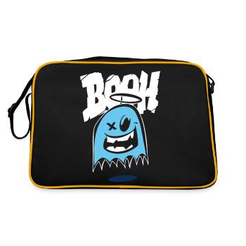 Funny Halloween Tee - Retro Bag - black/gold - Back