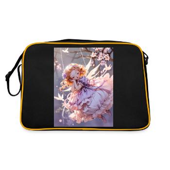 The Slumbering Cherub - Retro Bag - black/gold - Back