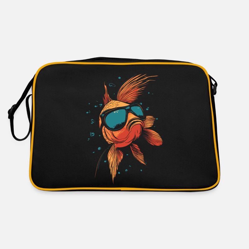 Poisson avec des lunettes de soleil Sac Retro