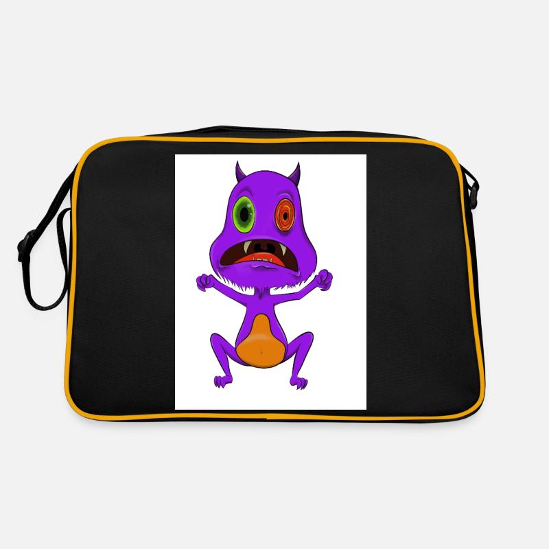 Monster - Retro Bag - black/gold