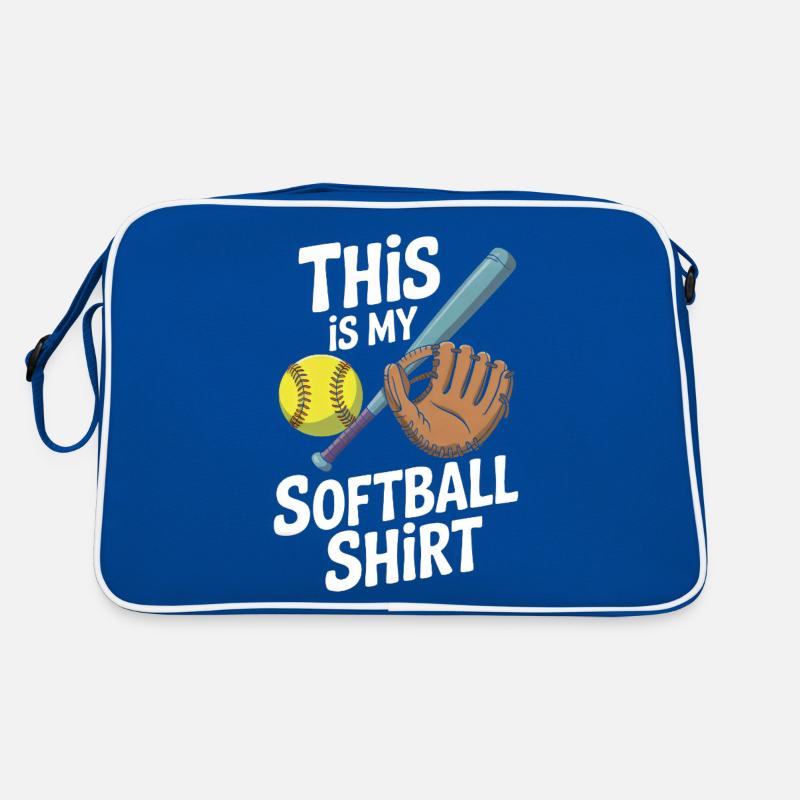C’est mon joueur de softball receveur lanceur drôle Sac Retro