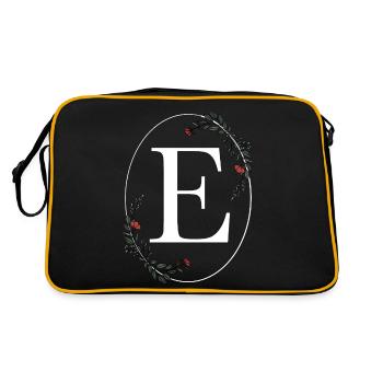 Letter E - Retro Bag - black/gold - Back