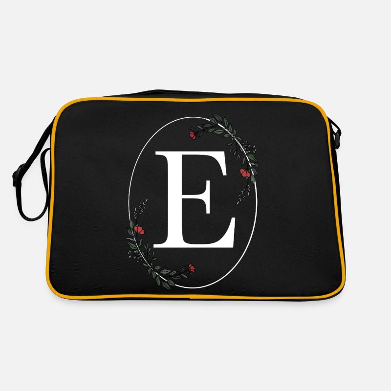 Buchstabe E Retro Tasche