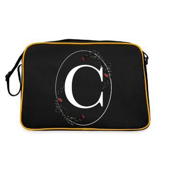 Letter C - Retro Bag - black/gold - Back