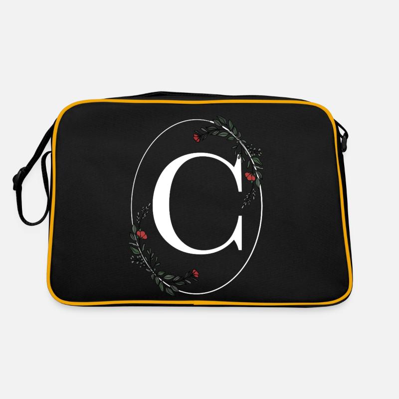 Buchstabe C Retro Tasche