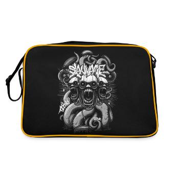 Savage monster tekno art Zewa - Sac Retro - noir/or - Dos
