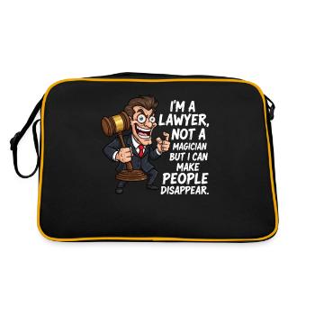Avocat et magicien : Faites disparaître les gens ! - Sac Retro - noir/or - Dos