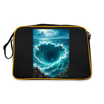Charybde, gigantesque monstre tourbillonnant du Grec Mes - Sac Retro - noir/or - Dos