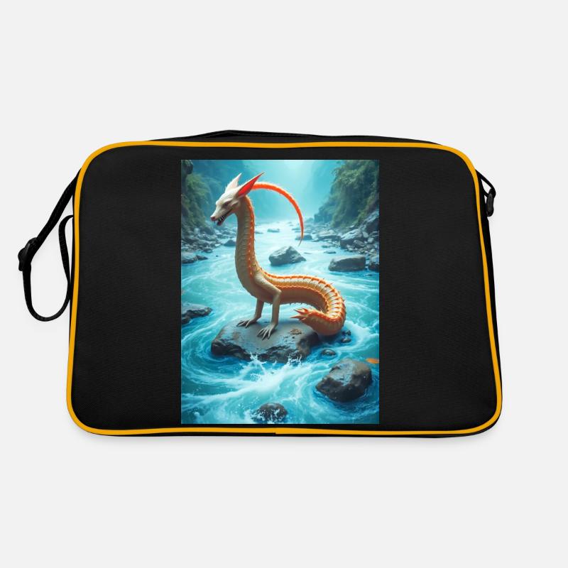 Nguruvilu, Mapuche-Fischfuchs der chilenischen Flussfolklore Retro Tasche