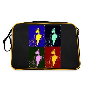 Mediterranean shellfish - Retro Bag - black/gold - Back