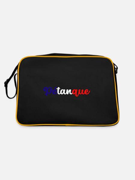 Petanque, for bowling - Retro Bag - black/gold - Back