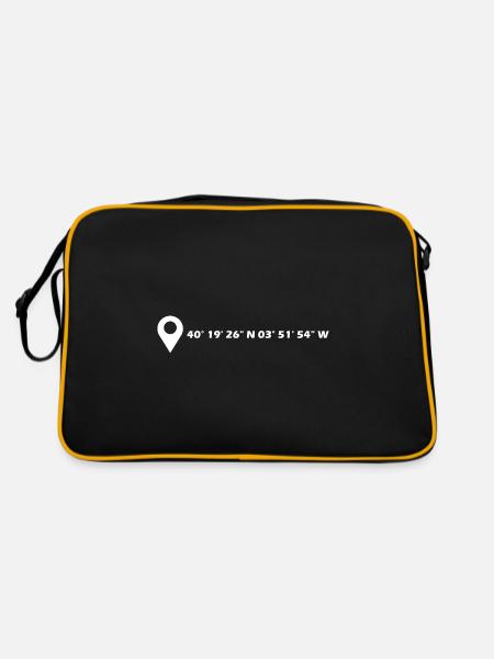 Móstoles coordinates - Retro Bag - black/gold - Back