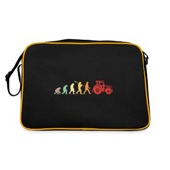 Évolution Darwin pour les Agriculteurs 🚜 - Sac Retro - noir/or - Dos