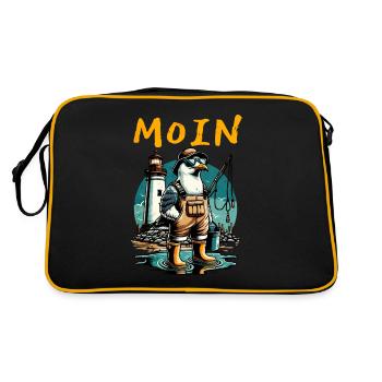 HELLO - Retro Bag - black/gold - Back