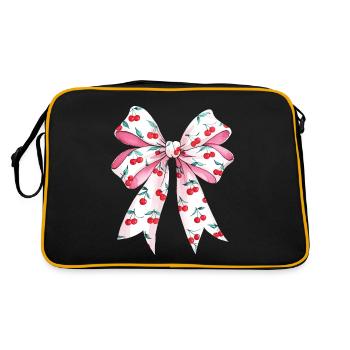 Cerises Jolie Femme Coquette - Sac Retro - noir/or - Dos