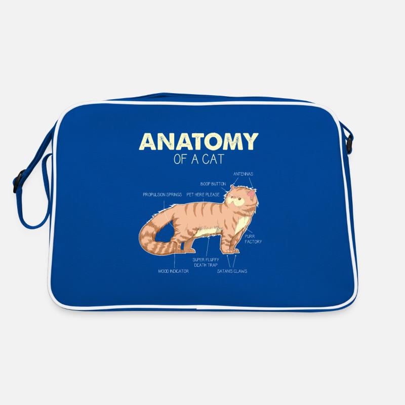 Anatomie de chat d'un chat - cadeaux de chat drôle Sac Retro
