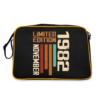 1982 November Birthday present. November 1982 - Retro Bag - black/gold - Back