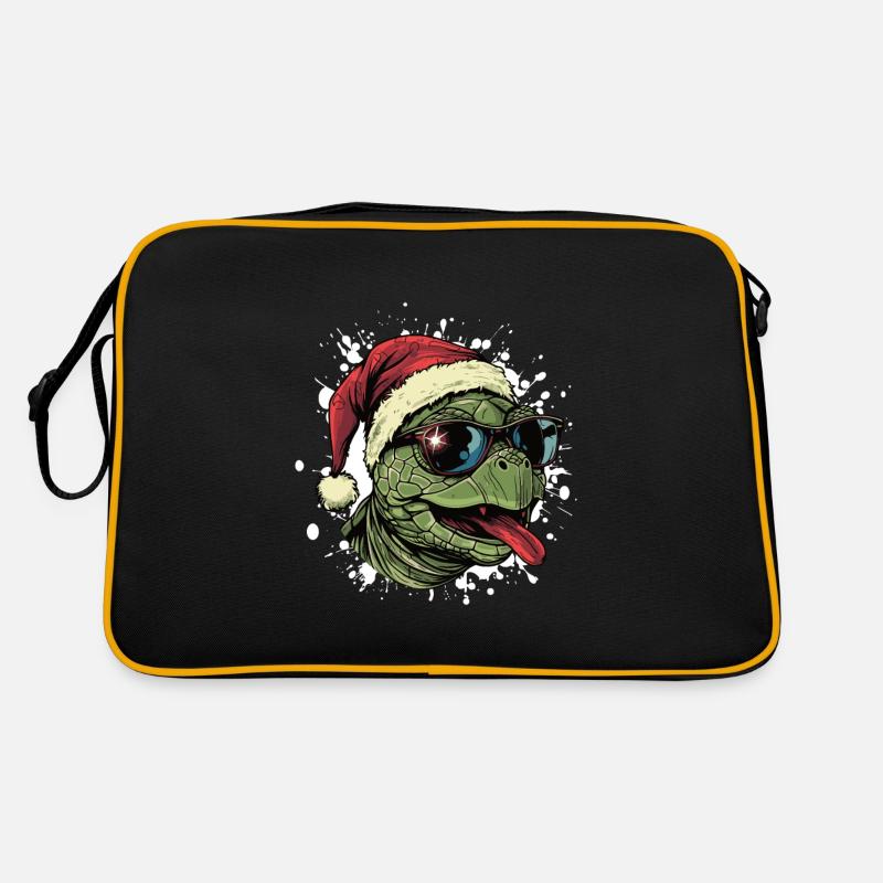 Turtle Christmas Funny Retro Bag