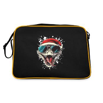 Serpent Cobra Noël Drôle - Sac Retro - noir/or - Dos