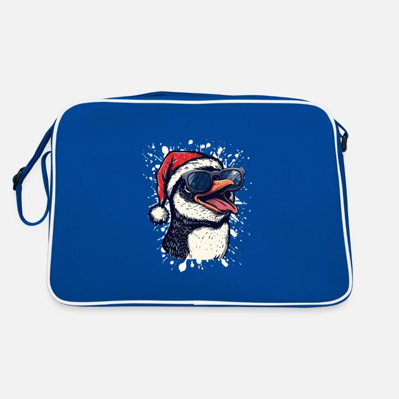 Penguin Christmas Funny Retro Bag