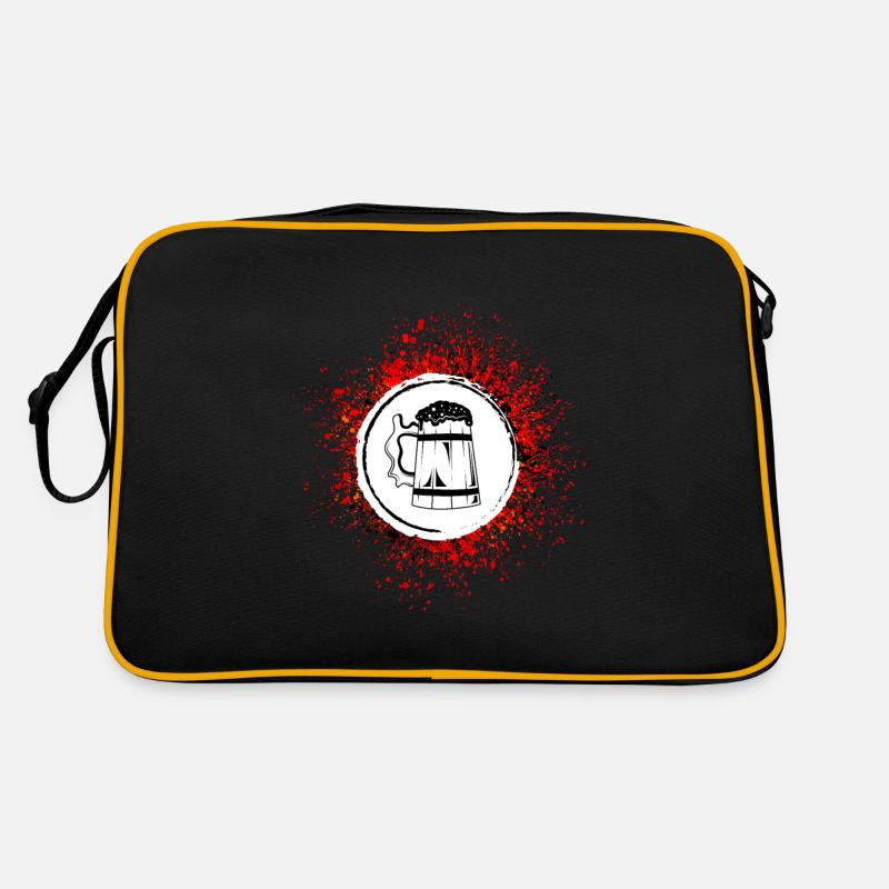 Bier Glas Bierkrug Prost Retro Tasche