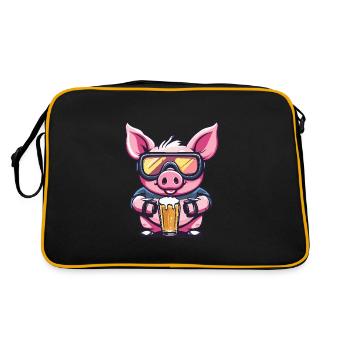 Pork Après-Ski Beer - Retro Bag - black/gold - Back
