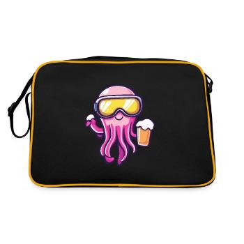Bière après-ski méduse - Sac Retro - noir/or - Dos