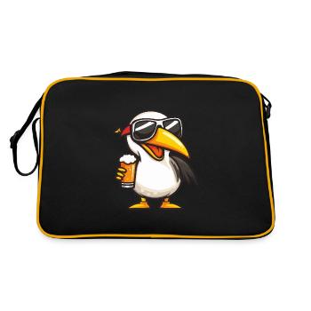 Bière après-ski Pelikan Vogel - Sac Retro - noir/or - Dos