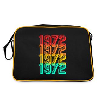 1972 born retro year of birth 1972 gift - Retro Bag - black/gold - Back