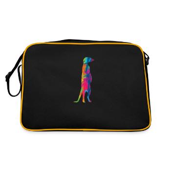 Meerkat - Retro Bag - black/gold - Back
