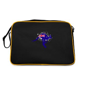 Australie - Sac Retro - noir/or - Dos