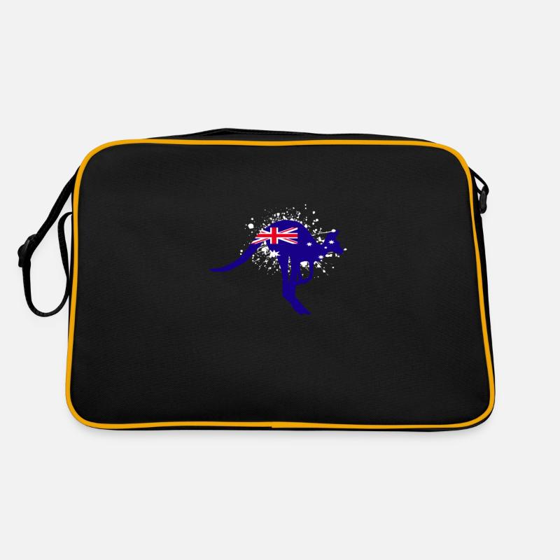Australien - Retro Tasche - Schwarz/Gold