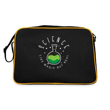 Chemistry Science Physics Research Nerd Humor - Retro Bag - black/gold - Back