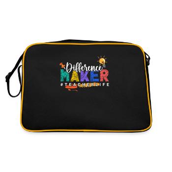 Teachers Present Teacher Training Course Teacher School - Retro Bag - black/gold - Back