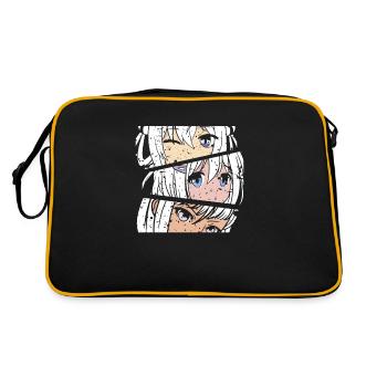 Un fan d’anime présente un cosplay de dessin animé japonais - Sac Retro - noir/or - Dos