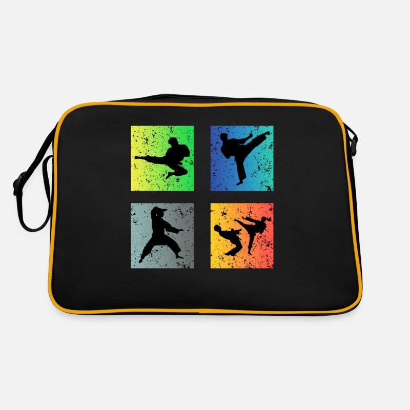 karaté - Sac Retro - noir/or