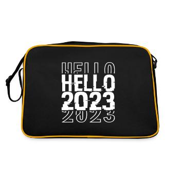 Hello 2023 - Retro Bag - black/gold - Back